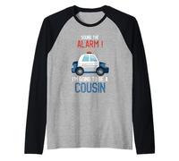 « I'm Going To Be A Cousin Police Car Baby Reveal Party » Manche Raglan