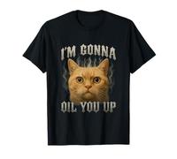 I'm Gonna You Up Funny Cat Brainrot Gen Z Meme Sarcastic T-Shirt