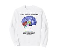 I'm Happy to Give You A Piece of My Mind Query Brain Humour Sweatshirt