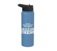 I'm Here Because I Was Told There Would Be Jeu d'échecs Stainless Steel Insulated Water Bottle