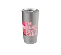 I'm Here For The Cake Mariage Gâteau Gobelet isotherme en acier inoxydable double paroi