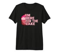 I'm Here for The Cake Mariage Gâteau T-Shirt Haut de Gamme