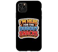 I'm Here for The Dug Out Snacks Funny Baseball Softball Blague Coque pour iPhone 11 Pro Max
