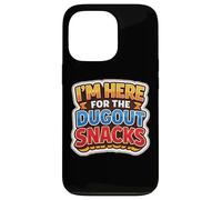 I'm Here for The Dug Out Snacks Funny Baseball Softball Blague Coque pour iPhone 13 Pro