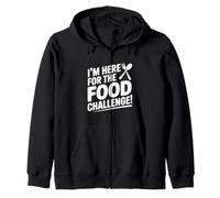 I'm Here for The Food Challenge Funny Eating Sweat à Capuche