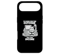 I'm Here for The Outcome Not The Income Cat Worker Gear Coque pour iPhone Air