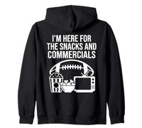 I'm Here for The Snacks and Commercials Humour Fans Sweat à Capuche