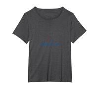 Im Here for You Cadeau pour Un ami d'école T-Shirt, Femme Grandes Tailles, Chiné Foncé, 4X