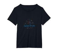 Im Here for You Cadeau pour Un ami d'école T-Shirt, Femme Grandes Tailles, Noir, 4X