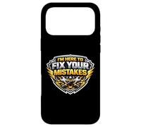 I'm Here to Fix Your Mistakes Design de réparation de mécanicien Amusant Coque pour iPhone 17 Pro Max