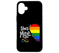 I'm Her's She's Mine LGBTQ Couples Lesbian Pride Coque pour iPhone 16 Plus