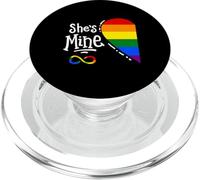 I'm Her's She's Mine LGBTQ Couples Lesbian Pride PopSockets PopGrip pour MagSafe