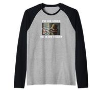 I'm His Voice He is My Heart Autism Manche Raglan