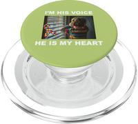 I'm His Voice He is My Heart Autism PopSockets PopGrip pour MagSafe
