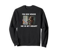 I'm His Voice He is My Heart Autism Sweatshirt