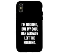 I'm hoche la tête mais Mon âme a déjà quitté Les sarcas de Construction Coque pour iPhone X/XS