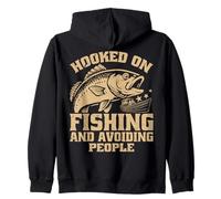 I'm Hooked on Fishing Fisherman Fish Hunter Sweat à Capuche