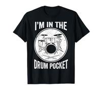I'm in The Drum Pocket - Ensemble de Batterie rétro Vieilli T-Shirt