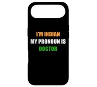 I'm Indian, My Pronoun is Doctor - Funny Flag Color Quote Coque pour iPhone Air