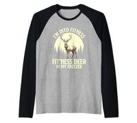 I'm Into Fitness Fit'ness Deer in My Freezer - Amoureux de la Chasse Manche Raglan