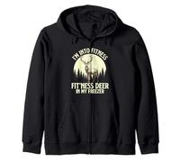 I'm Into Fitness Fit'ness Deer in My Freezer - Amoureux de la Chasse Sweat à Capuche