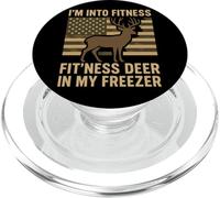I'm Into Fitness Fit'ness Deer in My Freezer Chasse Cerf PopSockets PopGrip pour MagSafe