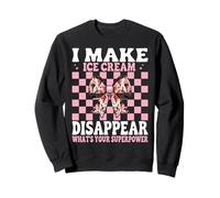 I'm Into Fitness Fitness Ice Cream in My Mouth Cône Fille Sweatshirt
