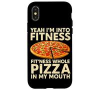 I'm Into Fitness Fit'ness Pizza entière dans ma Bouche Fast Food Coque pour iPhone X/XS