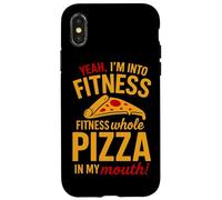 I'm Into Fitness Fit'ness Pizza entière dans ma Bouche Fast Food Coque pour iPhone X/XS