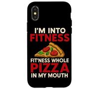 I'm Into Fitness Fit'ness Pizza entière dans ma Bouche Fast Food Coque pour iPhone X/XS