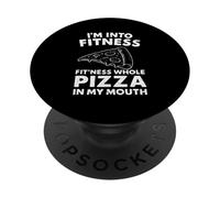 I'm Into Fitness Fit'ness Pizza entière dans ma Bouche Fast Food PopSockets PopGrip Adhésif