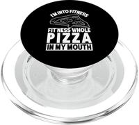 I'm Into Fitness Fit'ness Pizza entière dans ma Bouche Fast Food PopSockets PopGrip pour MagSafe