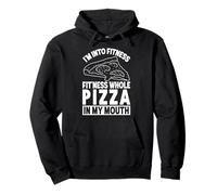 I'm Into Fitness Fit'ness Pizza entière dans ma Bouche Fast Food Sweat à Capuche