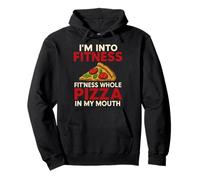 I'm Into Fitness Fit'ness Pizza entière dans ma Bouche Fast Food Sweat à Capuche