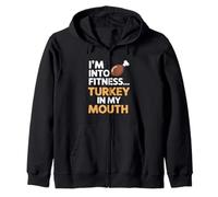 I'm Into Fitness Fitness Turkey in My Mouth Thanksgiving Sweat à Capuche