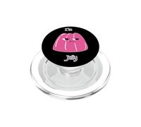 I'm Jelly Grumpy Pink Dessert Funny Pun Cartoon Blague PopSockets PopGrip pour MagSafe