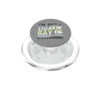 I'm Just A Freaking Ray of Sunshine Drapeau Agender Pride PopSockets PopGrip pour MagSafe