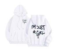 I'M Just A Girl Sweats à capuche tendance pour femmes confort lettre coupe ample avec capuche sweatshirts automne université décontracté vêtements graphiques pull cool 2025 drôle Y2K vintage coupe