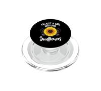 I'm Just A Girl Who Loves Sunflowers - Adorable Sunflower PopSockets PopGrip pour MagSafe