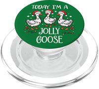 Im Just a Jolly Goose Christmas Silly Festive Goose on Loose PopSockets PopGrip pour MagSafe