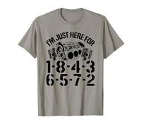 I'm Just Here for 1-8-4-3-6-5-7-2 Commande de feu V8 Garage T-Shirt