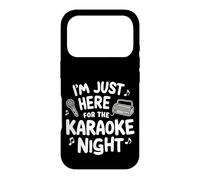 I'm Just Here for Karaoké Night Singing Party Music Machine Coque pour iPhone 17 Pro
