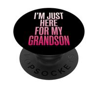 I'm Just Here for My Grandson Événement Familial PopSockets PopGrip Adhésif