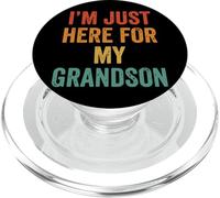 I'm Just Here for My Grandson Événement Familial PopSockets PopGrip pour MagSafe