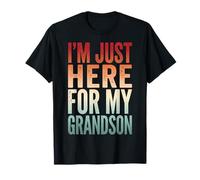 I'm Just Here for My Grandson Événement Familial T-Shirt