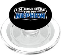 I'm Just Here for My Nephew Funny Newborn Baby Oncle Aunt PopSockets PopGrip pour MagSafe
