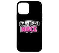 I'm Just Here for My Niece Funny Newborn Baby Oncle Aunt Coque pour iPhone 12 Mini