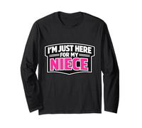 I'm Just Here for My Niece Funny Newborn Baby Oncle Aunt Manche Longue