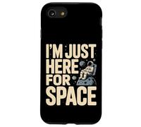 I'm Just Here for Space Astronaute Planet Galaxy Coque pour iPhone SE (2020) / 7/8