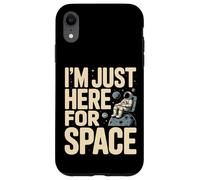 I'm Just Here for Space Astronaute Planet Galaxy Coque pour iPhone XR